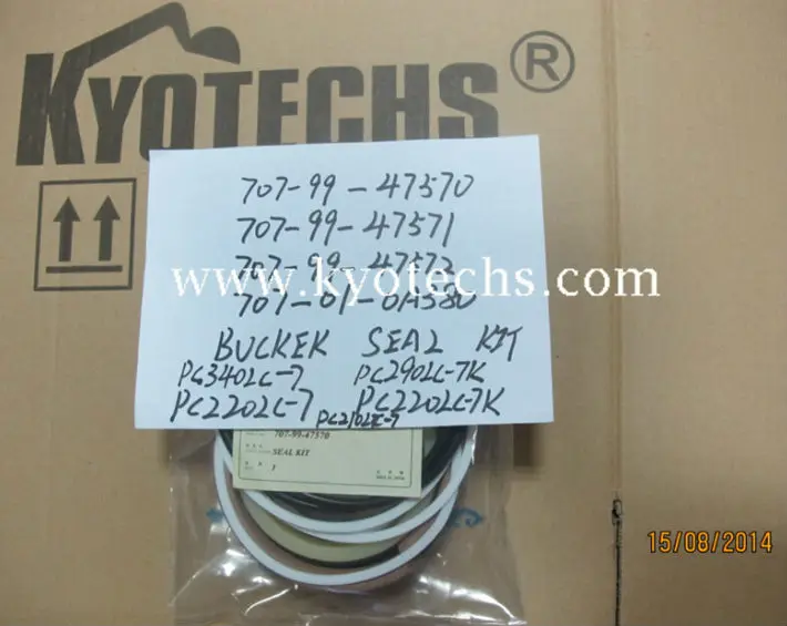 BUCKET SEAL KIT FOR 707-99-47570 707-99-47571 707-99-47572 707-99-47573 707-01-OA380 PC340LC-7 PC290LC-7K PC220LC-7 PC220LC-7K PC210LC-7.jpg