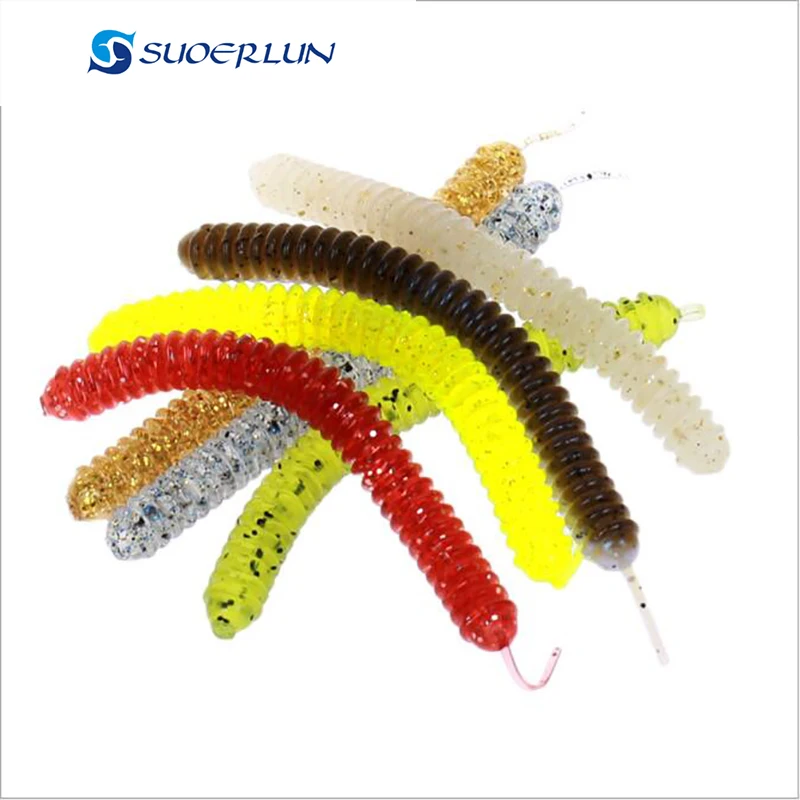 

Bass worms soft mix colors plastic rubber baits tackles fishing lures, Choose