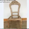 Home Furniture cheap chair frames antique carved wooden chair frame Unfinished Raw Chair Frames