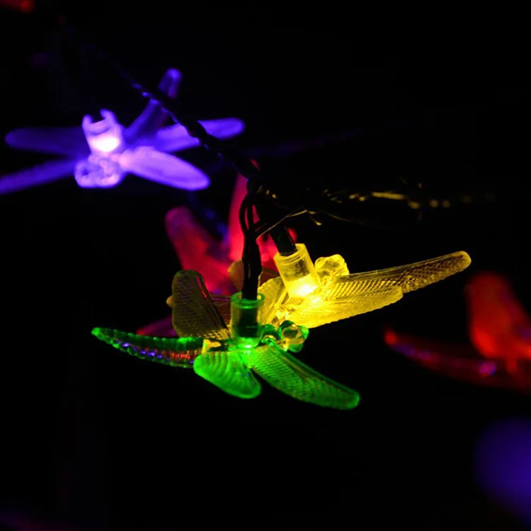 Solar Light String 20LED Outdoor Waterproof Garden Courtyard Chinese New Year Christmas Day LED Decorative Lantern String