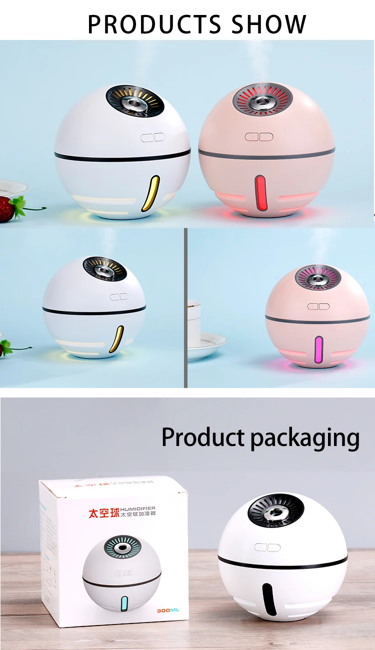 300ml Mini Ultrasonic Humidifier Breathing Night Lights Mini Usb Air