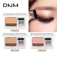 

Dnm Lazy Eyeshadow Vendor Wholesale Makeup Eye Shadow Waterproof Matte Single 2 Color/set With Mini Eyeshadow Brush