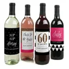 Custom Printing Waterproof Food Beer Wine Coffee Bottles Security Adhesive Label Sticker
