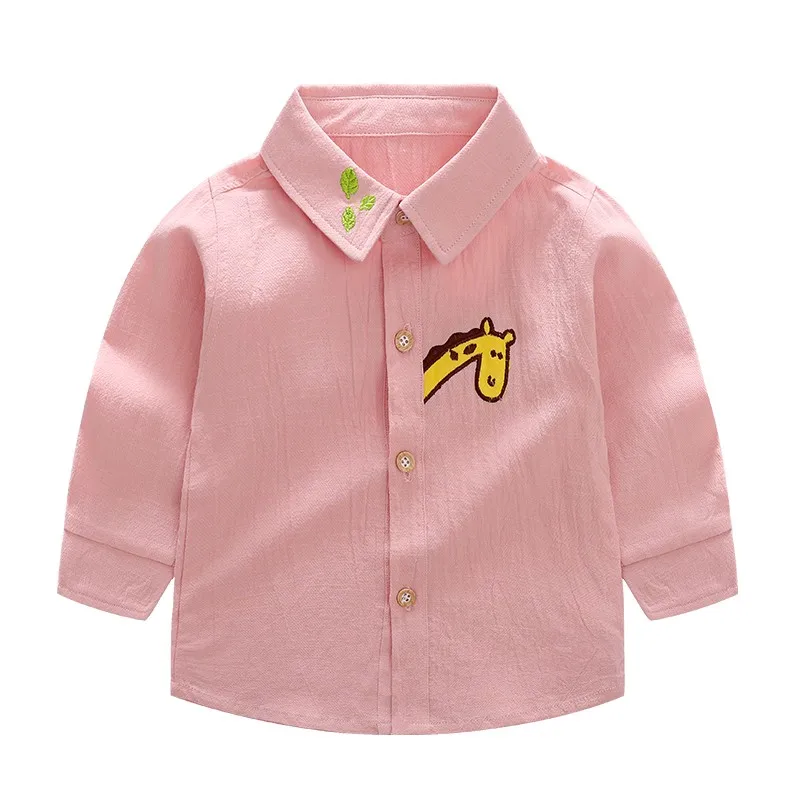 Girl Boy Long Sleeve Baby Shirt Clothes Children Pink Shirts - Buy ...