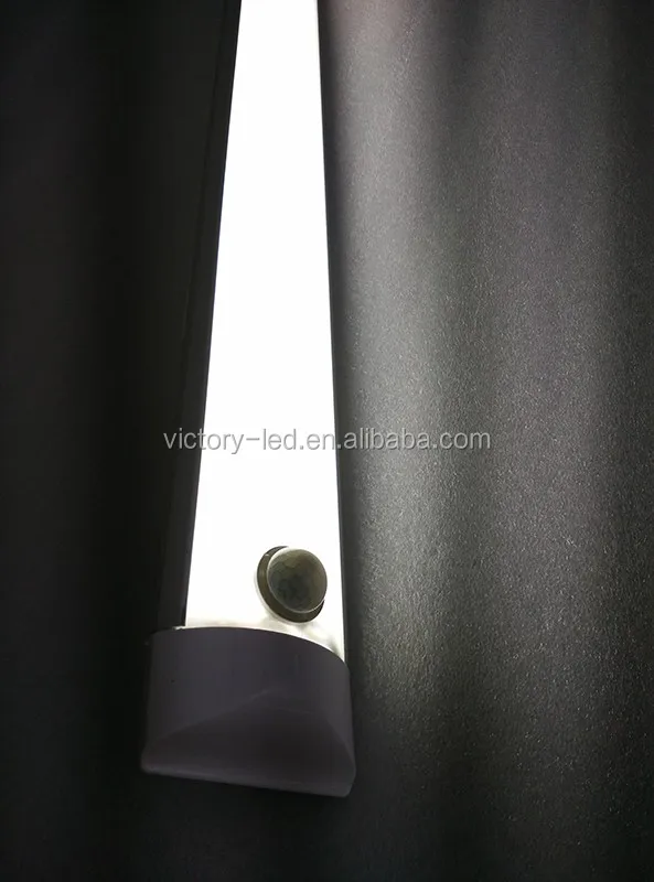 Super bright 40w flat led batten light 4 feet led tube light fixture with sensor