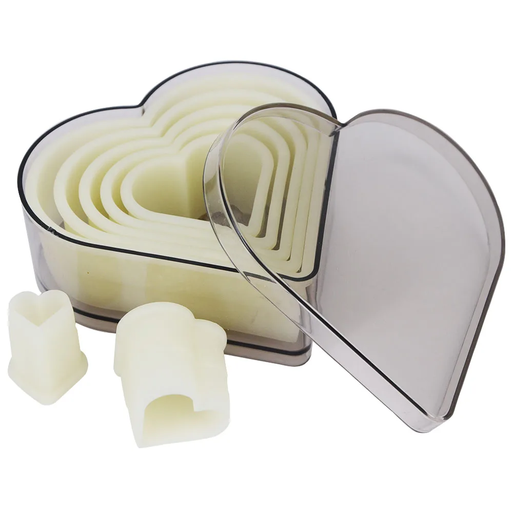 7pcs Heart Shape Plastic Cutter Cake Decoration Tool Cookie Cutter Nylon Cutter Buy 7pcs Heart