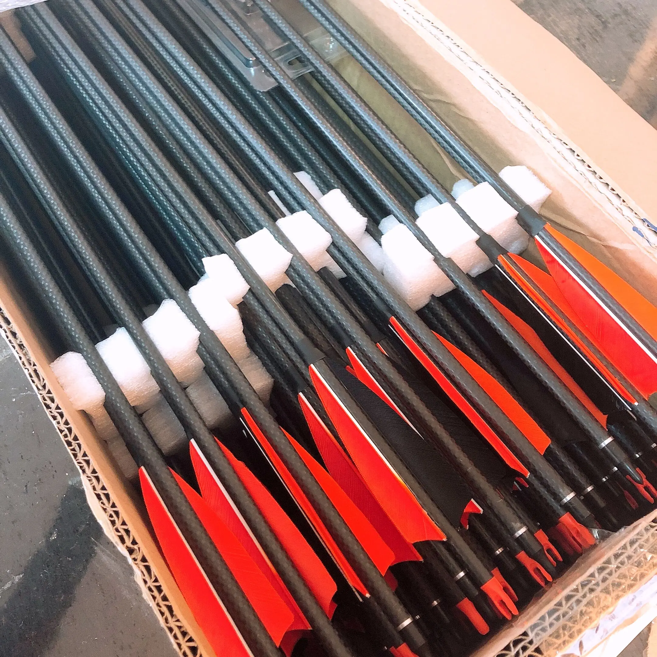 250500sp Carbon Fiber Arrows 3k Woven Carbon Arrows For Tournament