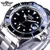 Winner Watch AliExpress Automatic Movement Skeleton Watches Men Wrist Stainless Steel Transparent Luxury Automatic Clock Watch