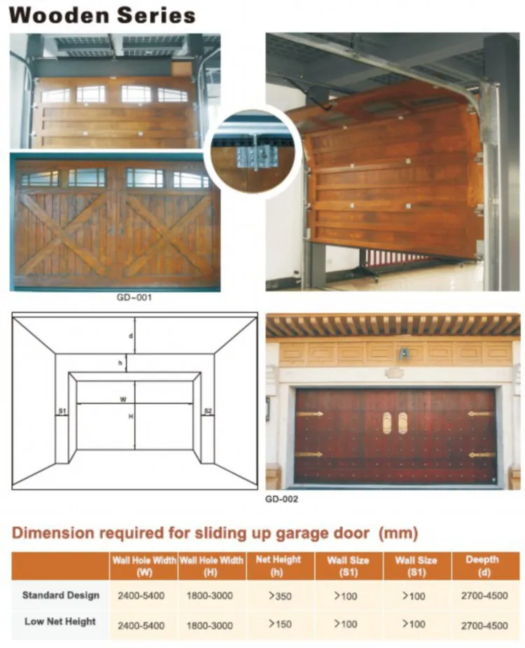 1 wood garage door