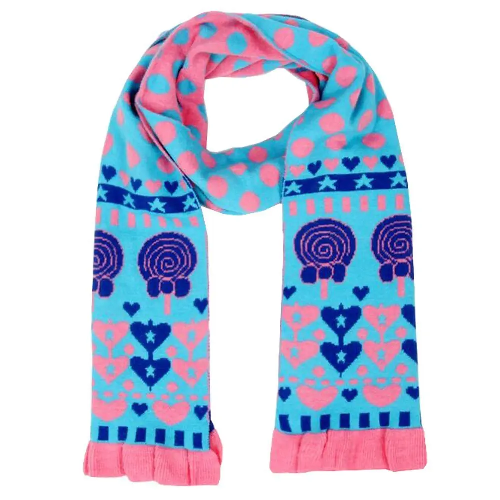 DGYEG44 Antelope Printing Scarf Kids Warm Soft Fashion Scarf Shawl For Autumn Winter