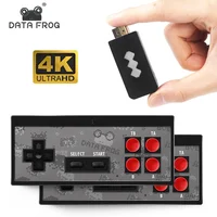 

Data Frog 8 bit Retro Video TV Game Console Y2 HD Built-in 568 Classic Games Potable Mini Wireless Controller Dual Gamepads