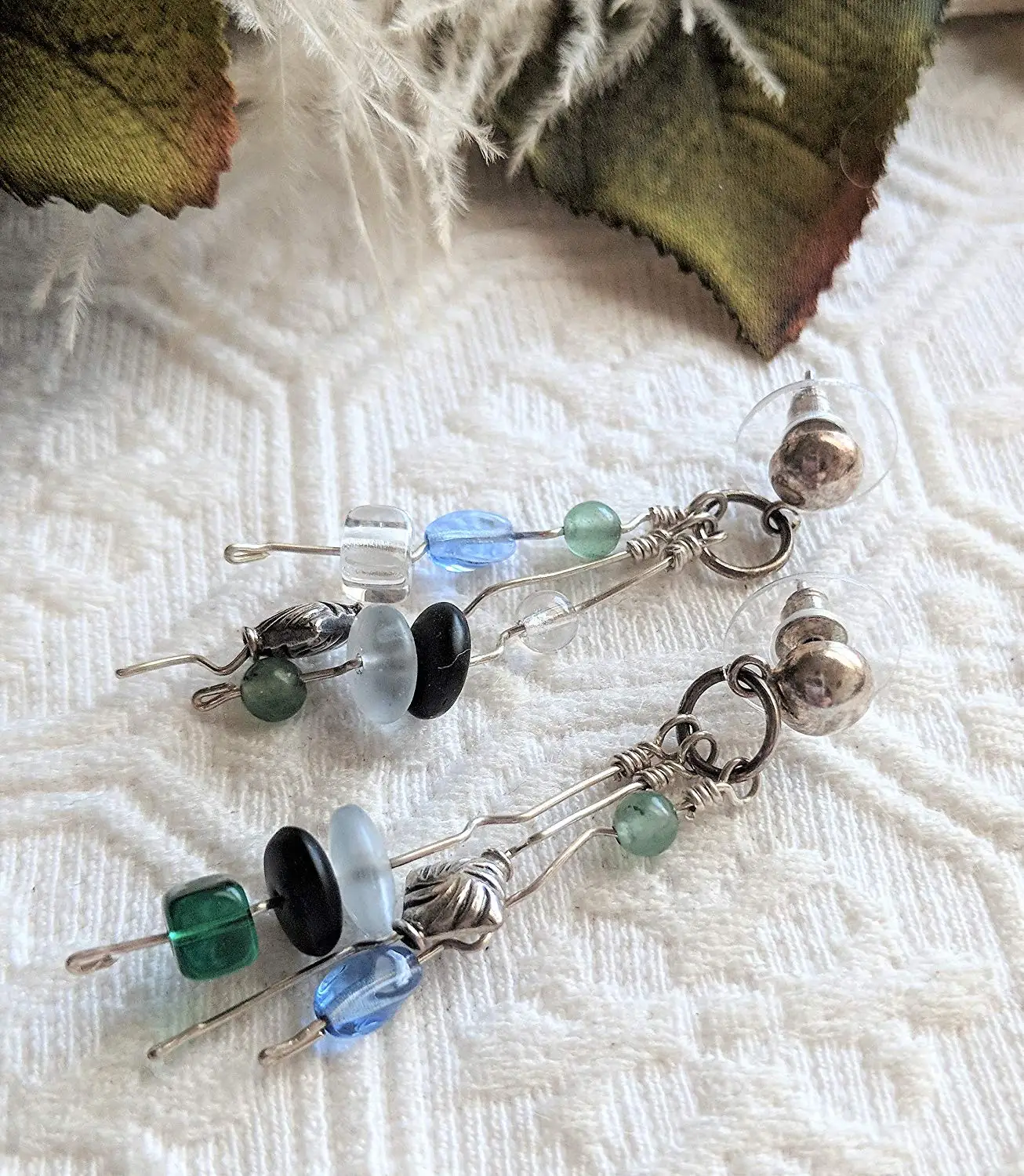 Limited Edition Shooting Star Chain Dangle Earrings Gold Silver Cosmos inspired Artisan Jewelry by The Astral Forge White Diamonds