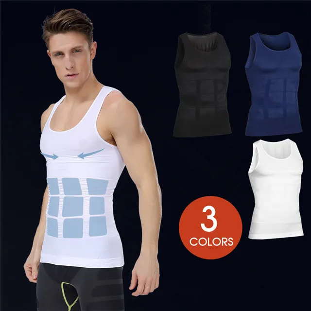 Zerobodys Incredible Series Mens Tank Top Compression Slimming Shaping Effect