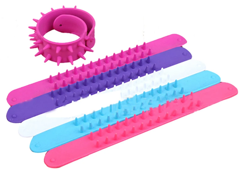 Download Factory Custom Silicone Rubber Spiky Slap Bracelet - Buy ...
