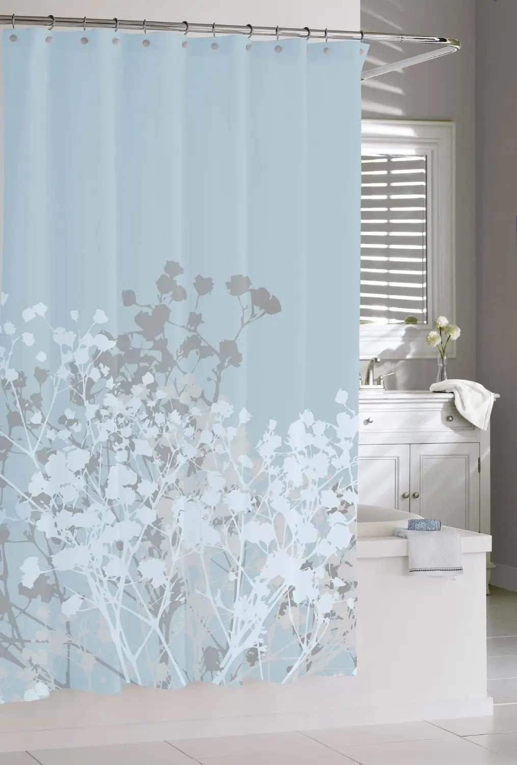 Buy Kassatex Fine Linens Willow Spa Blue Shower Curtain Blue In