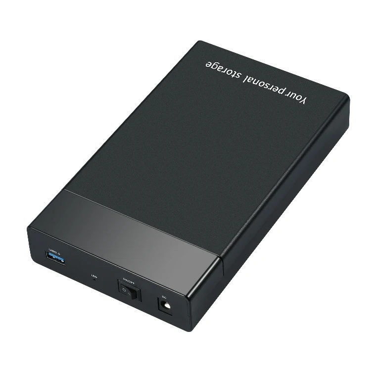 

portable USB3.0 3.5/2.5inch sata hard disk driver external enclosure Hdd case, Black