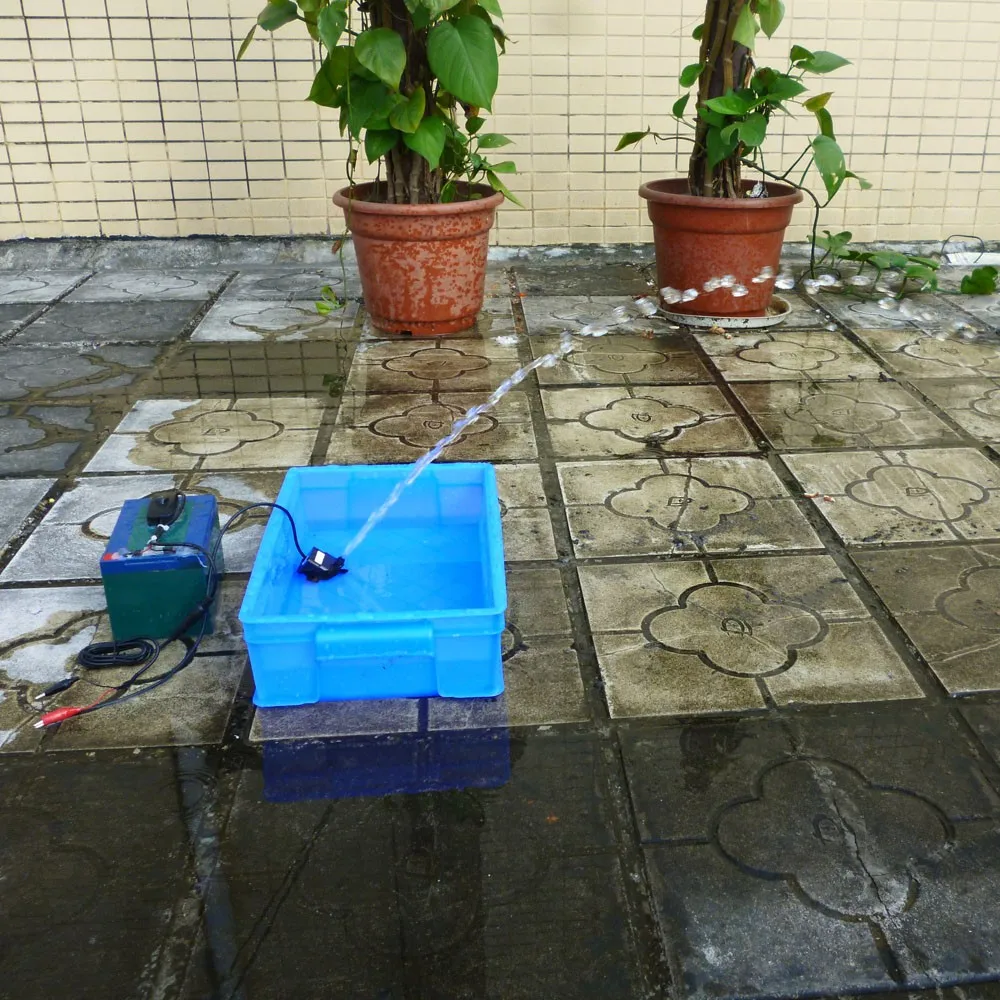 Anself Mini 12V 9W Brushless Water Pump 300L//H Lift 450cm for Fountain Aquarium