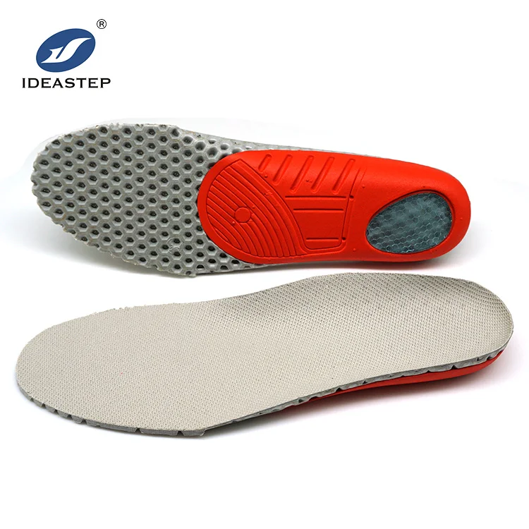 

IDEASTEP factory directly supply shock absorbing eva heel cup fitting well foot heel pressure relief perforated sport insoles, Beige