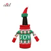 2018 hot sale christmas indoor table decorations cover for wine bottle