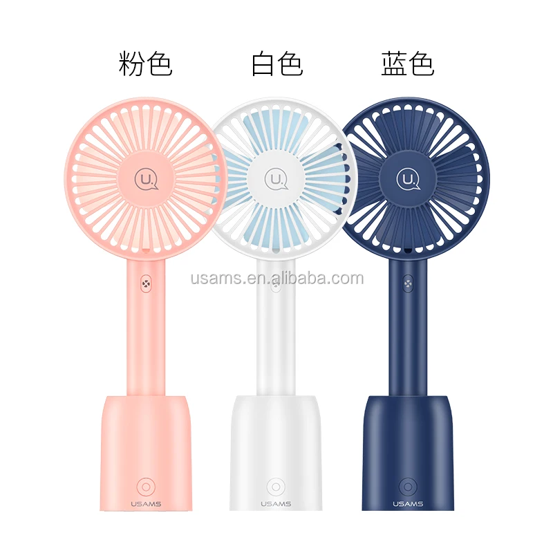 

Newest Mini Handheld Fan VersionTech Foldable Personal Portable Desk Desktop Fan, White/blue/pink