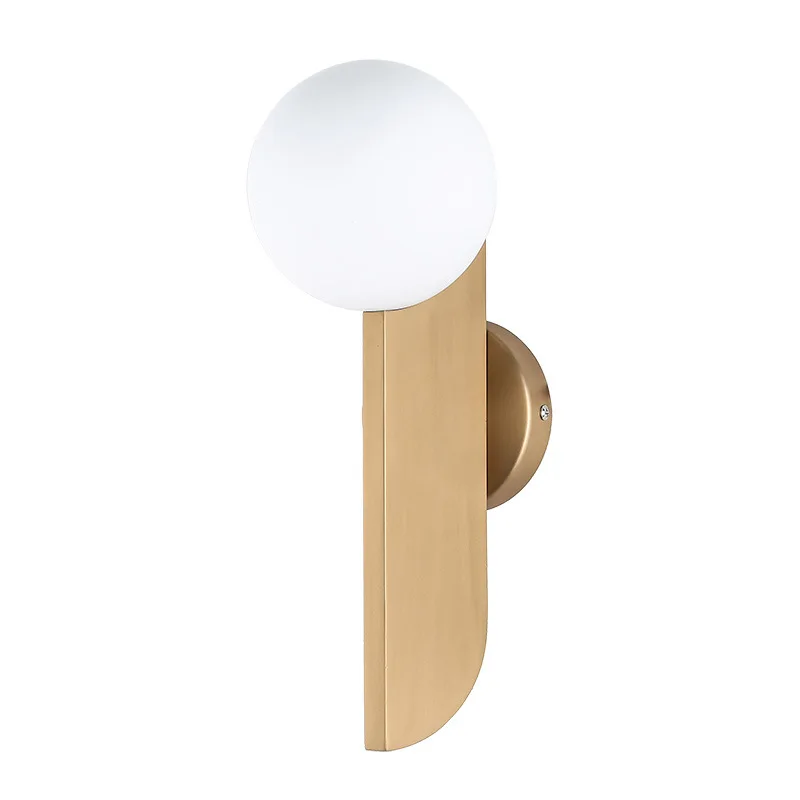Nordic small bedroom originality postmodern sitting room ball led decorative wall lamp modern