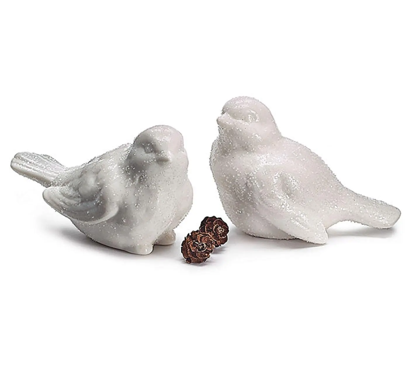 winter bird figurines