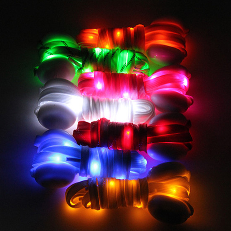 

LED Shoelaces Flash Party Disco Light Up shoe lace light, Customized