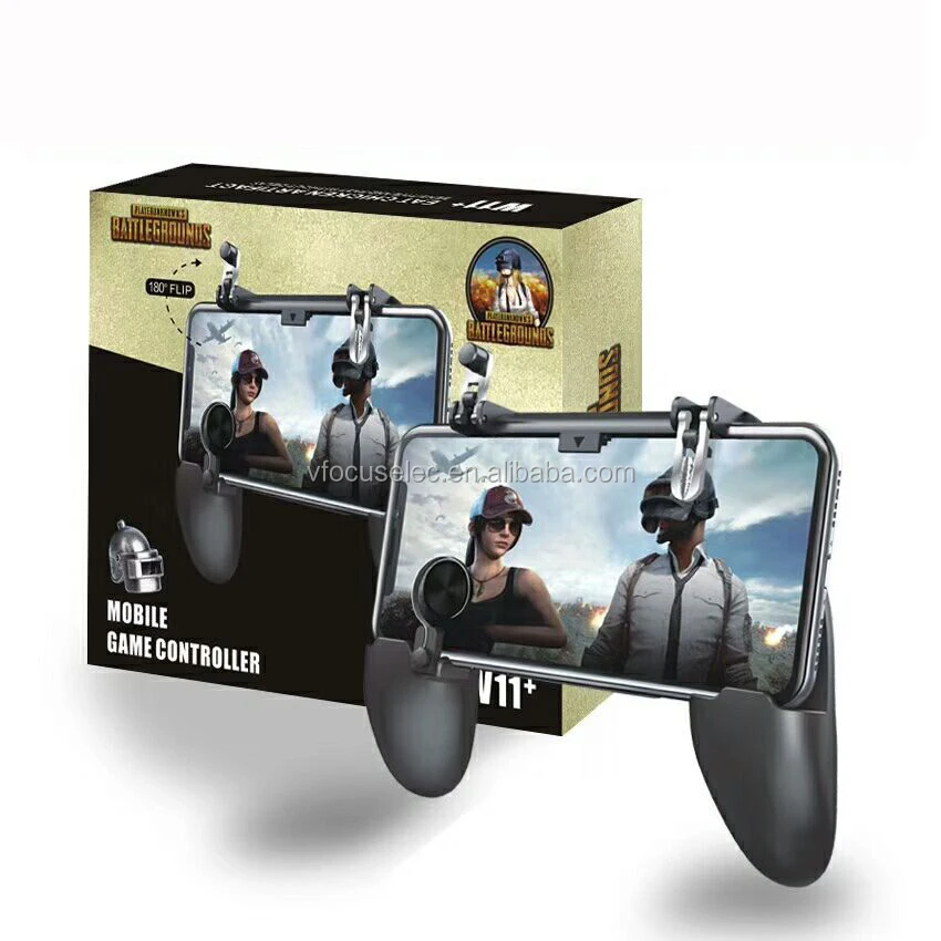 

W11+ Mobile Gaming Controller W11+ L1R1 Fire Trigger 3in1 Gamepad for PUBG Shoot Aim Button 3 in 1 Mobile Joystick Controller, N/a