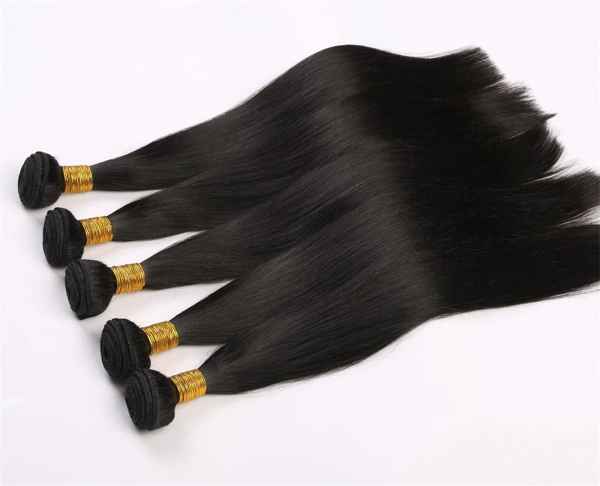 

raw virgin cuticle aligned hair brazilian human hair straight bundles, Natural color