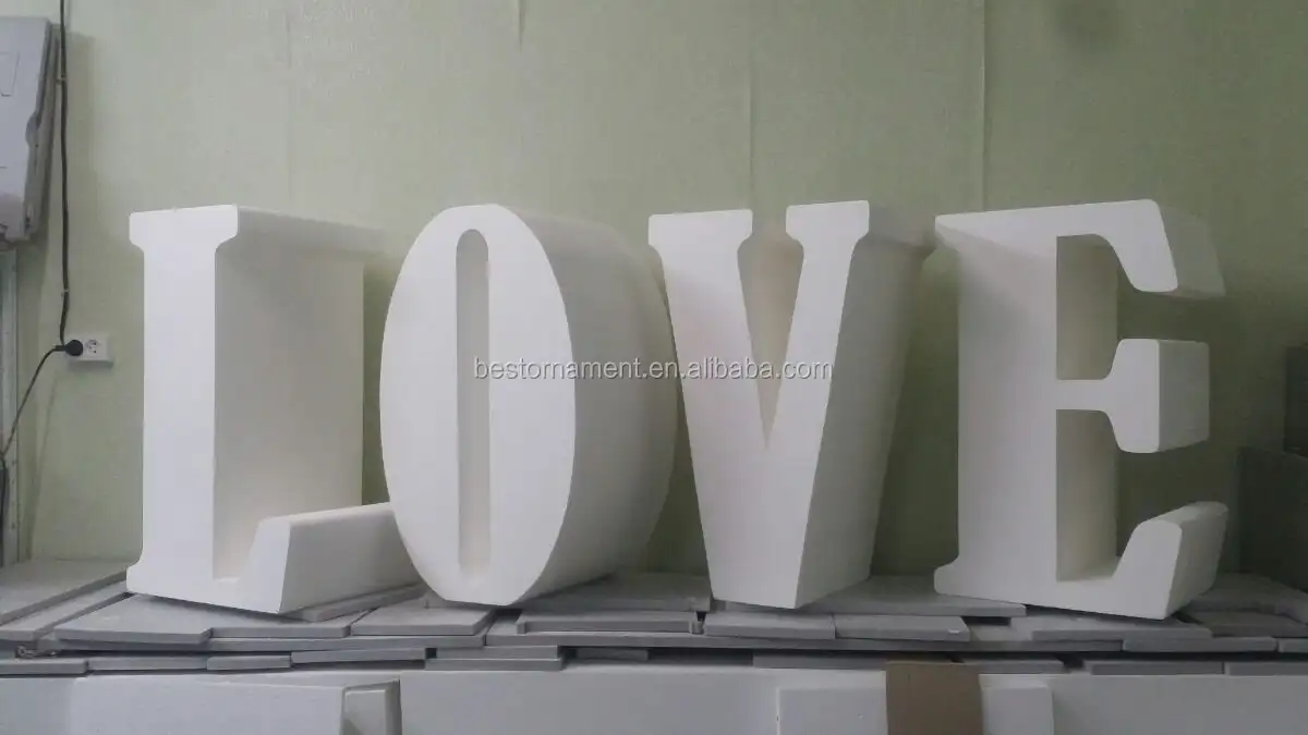 Thick 16" Wedding Styrofoam Table Base Letters Large Love Sign Candy