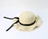 Wave Brim Fashion Korea Customized Unisex Summer Beach Paper Color Straw Hats Cow Boy Hat