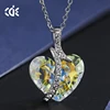 embellished with crystals from Swarovski Antique Sterling Silver Heart Pendant