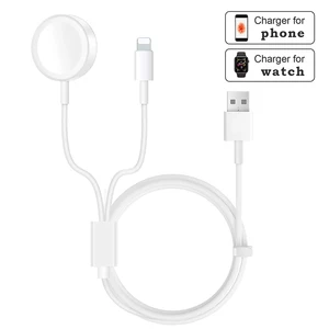 2 1 Mobile Phone Fast Charging Cable & Watch Wireless Charger