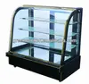 Normal temperature cake showcase / Curved glass cake display cabinet/Bakery refrigeration equipment