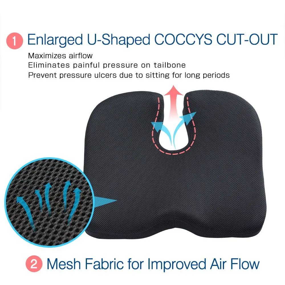 Hemorrhoid office seat cushion memory foam/drivers car seat cushion