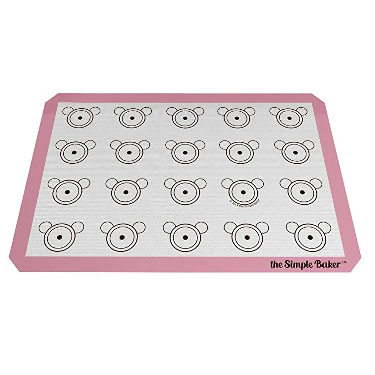 

food grade silicone macaron baking mat with fiberglass, Pantone color