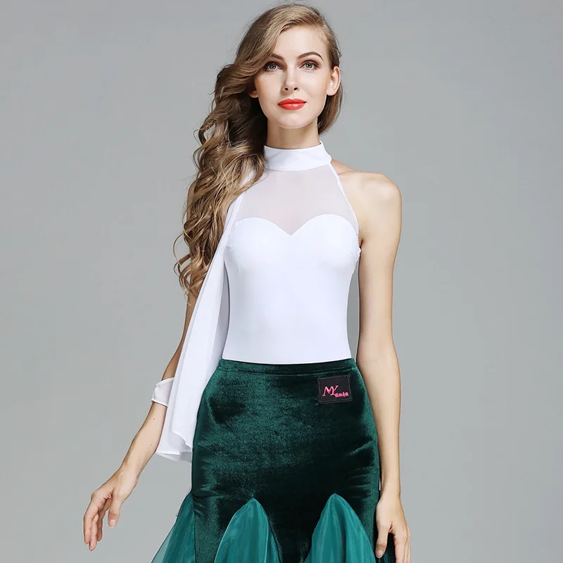 

New Coming High Quality Women Girls Sexy Sleeveless Ballroom Latin Dance Top