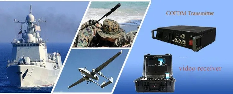 COFDM wireless video transmitter 70km to100km long range ground station for UAV drone