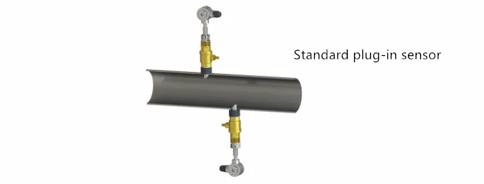 wall-mounted fixed ultrasonic flow meter water