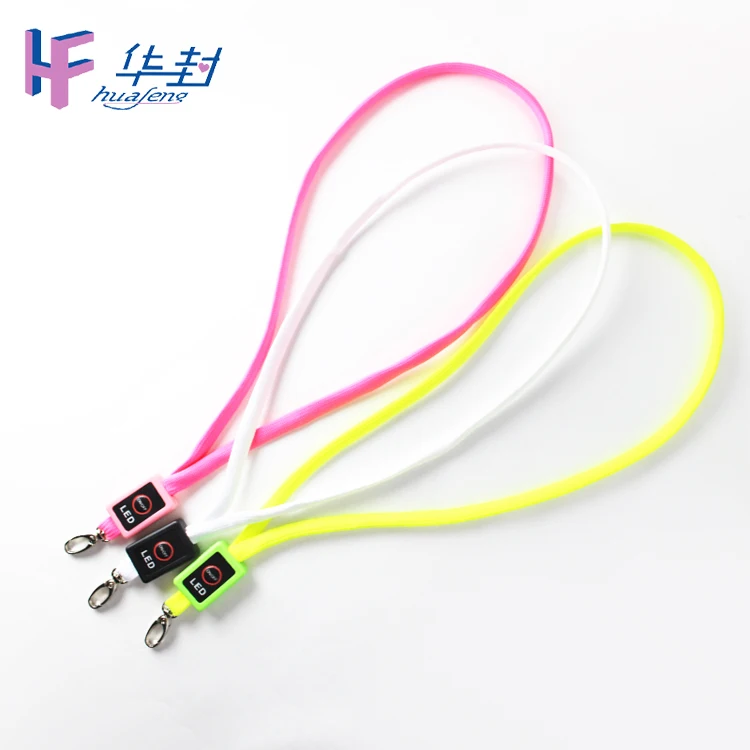 2016 new style custom glow in the dark led lanyard
