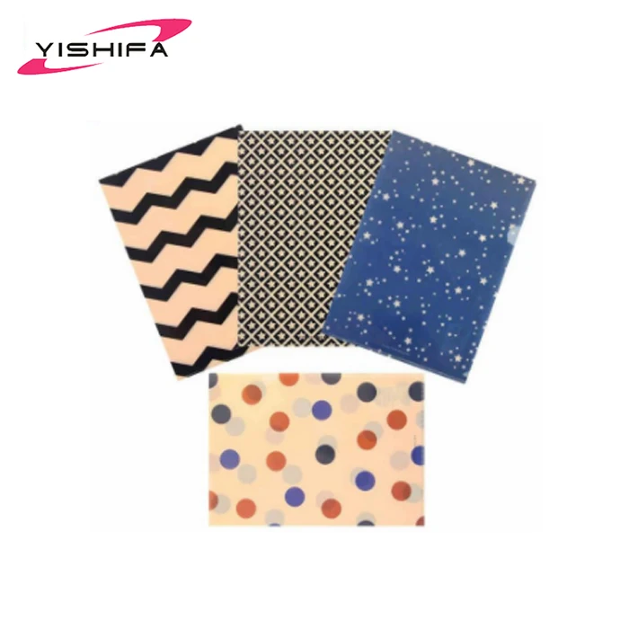 
New design customized clear PP l shape file folder 