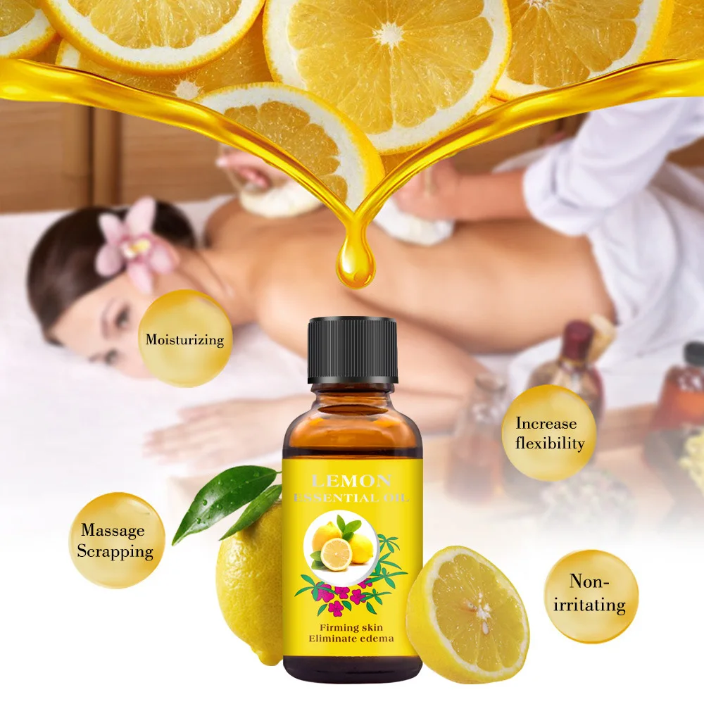 
Cross-border Cibee Lemon Massage Essential Oil Factory Direct Selling Scraping Oil Moisturizing Body Massage SPA 