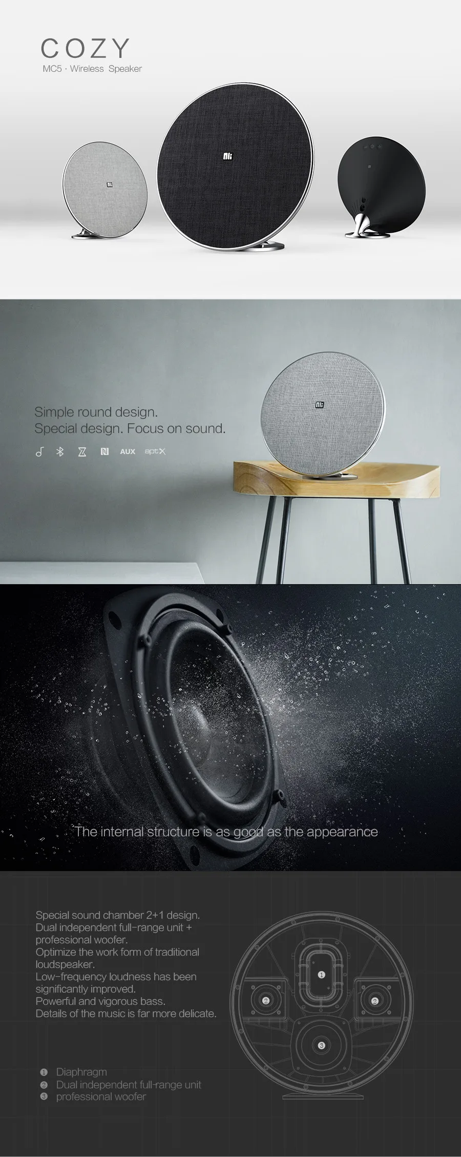 High-end stereo portable bluetooth speaker with fashion texture mini bluetooth speaker - ANKUX.COM