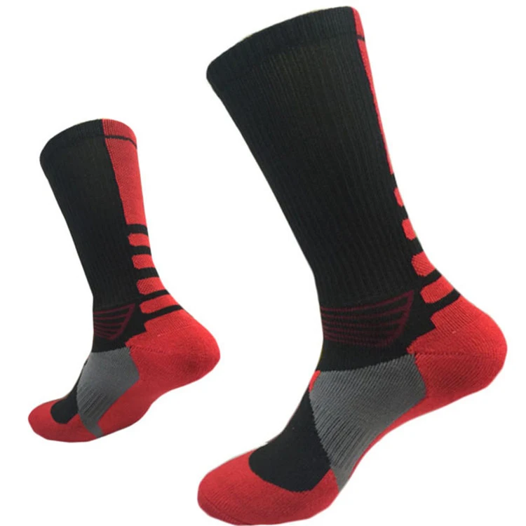 Wholesale Custom Men Cotton Basketball Athletic Crew Sport Sock