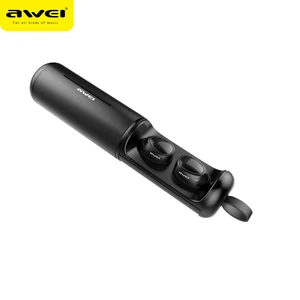 AWEI OEM/ODM Factory Manufacturing Sport Stereo tws bluetooth earphone with charging case