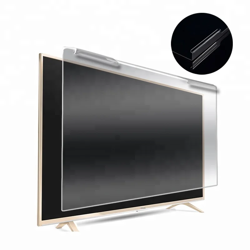 

2MM Transparent Acrylic Explosion Proof LCD Monitor Screen Protector For 8 inch to 65 inch TVS