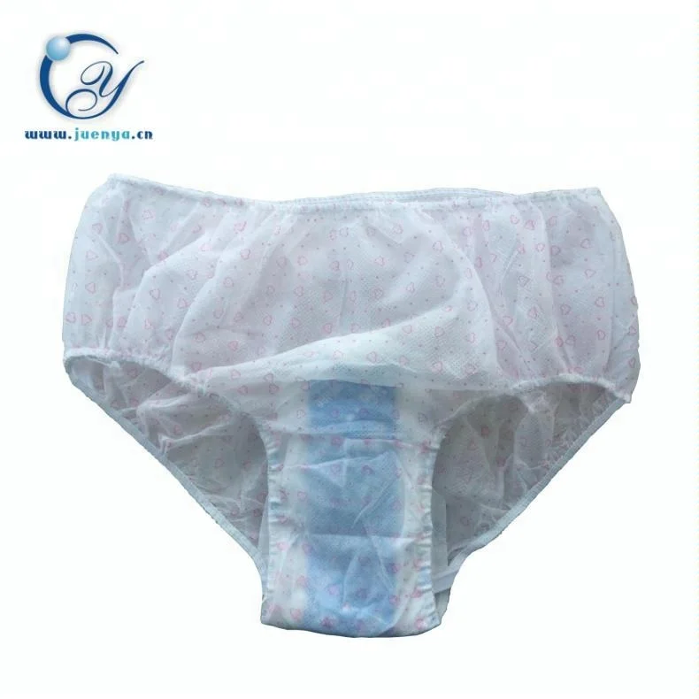 
Disposable protective panties with menstrual pad after childbirth 