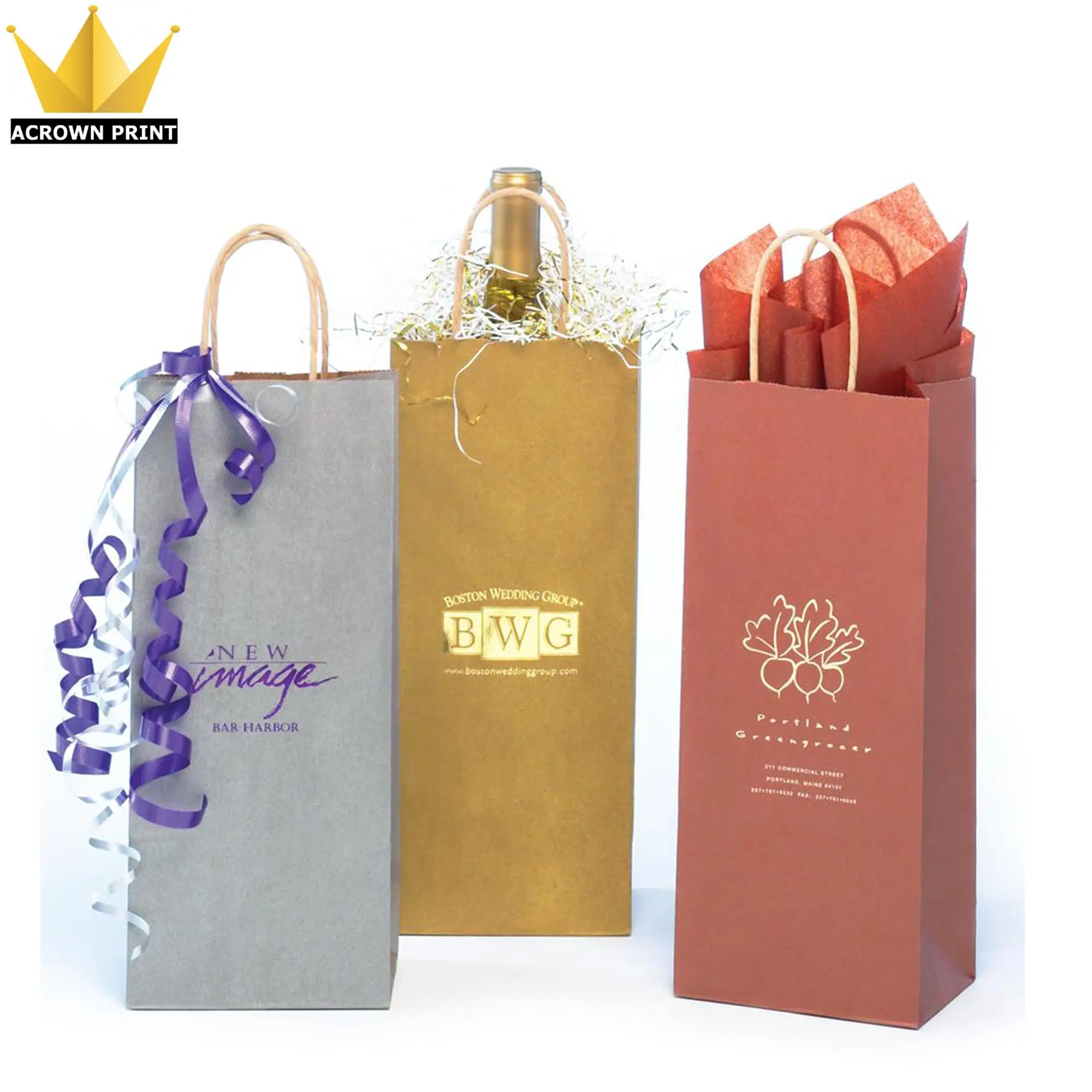 christmas gift bottle bags