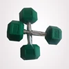 Cheap Rubber Hex Style Dumbbell/ Home Fitness/gym equipment