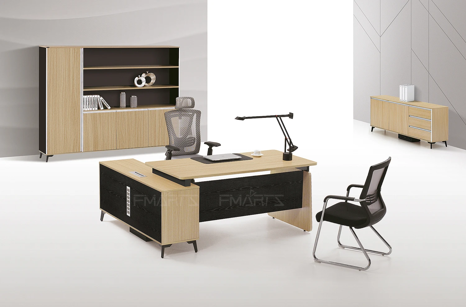 Factory Modern Furniture Table CEO Curved Office Desk 